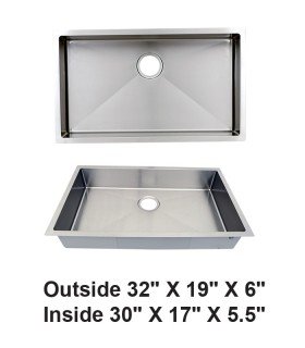 LS-H78 Single Bowl Modern Corner SS Sink