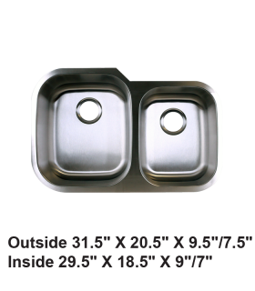 LS-68 Double Bowl Kitchen Sink